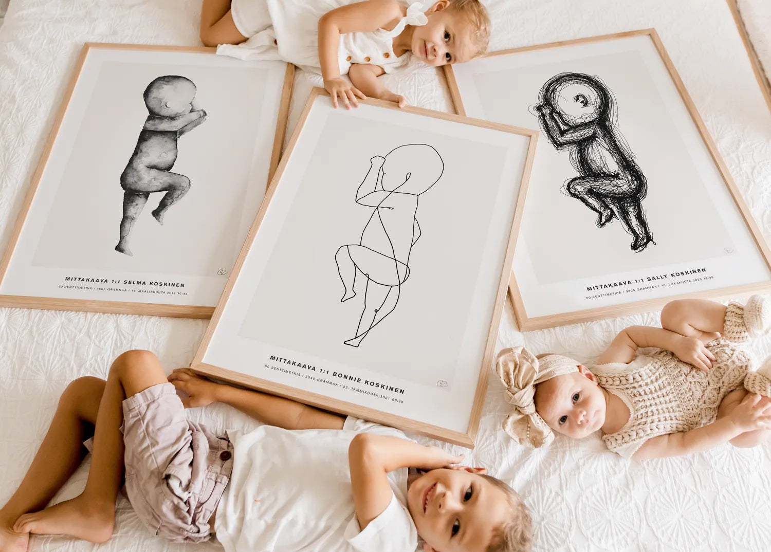 Syntymäjuliste – elegantti ja ajaton vauvamuisto