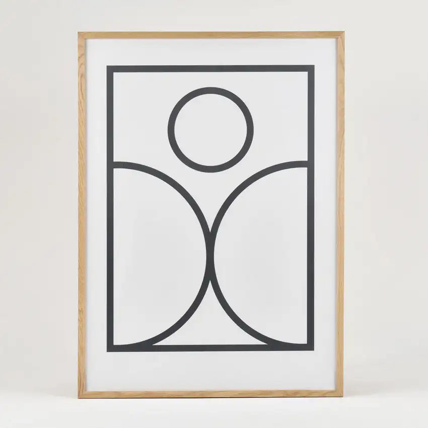 Oak frame for posters, prints and wall art