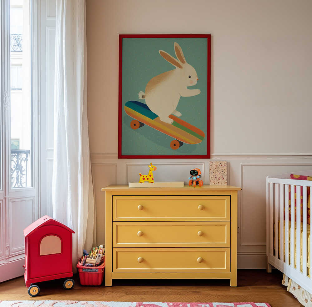 Skeittaava Pupu Juliste