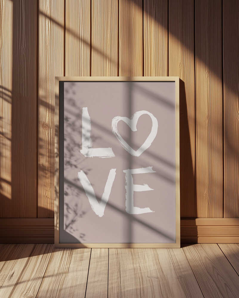 LOVE Vaaleanpunainen Juliste