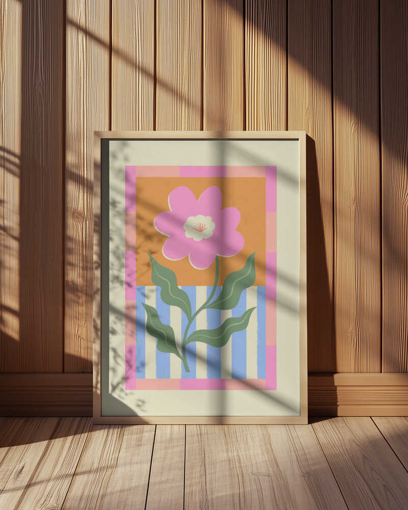 Colourful flower poster