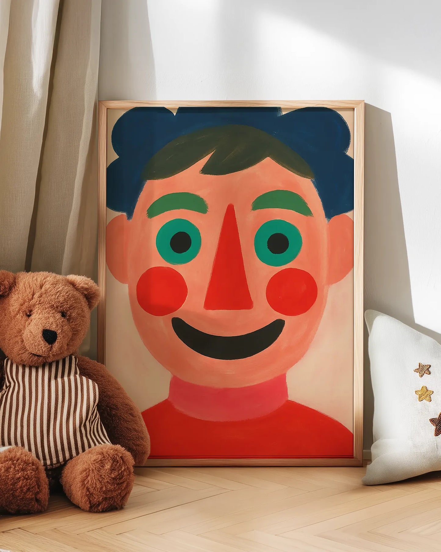 Mom, Mud & Monster Trucks Beige Juliste