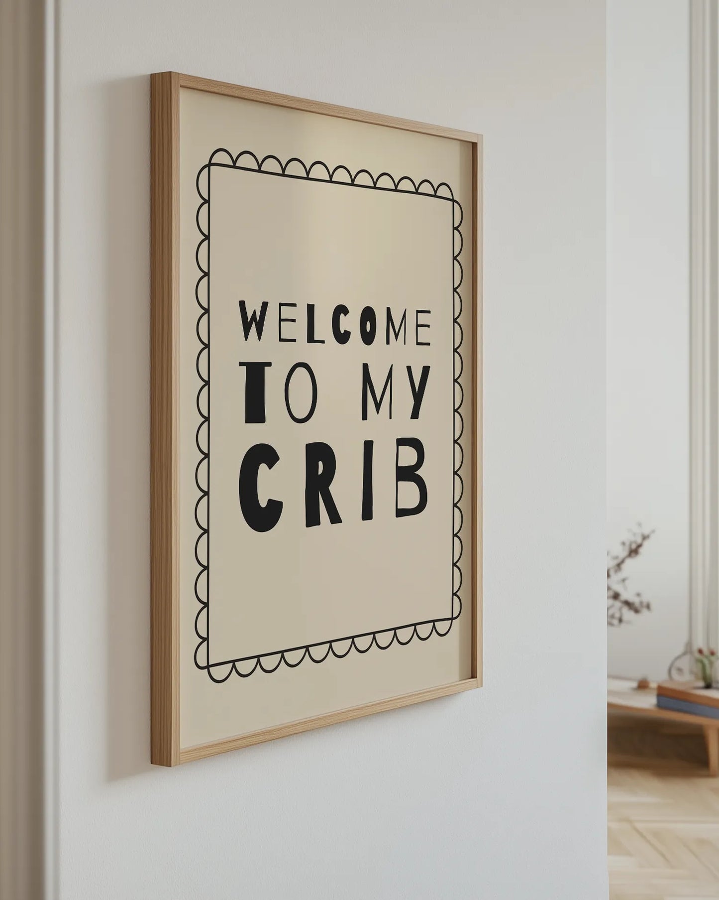 Mom, Mud & Monster Trucks Beige Juliste