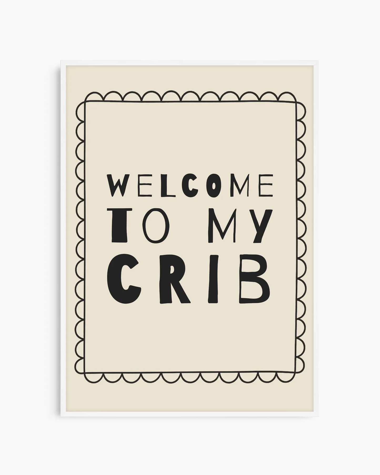 Mom, Mud & Monster Trucks Beige Juliste