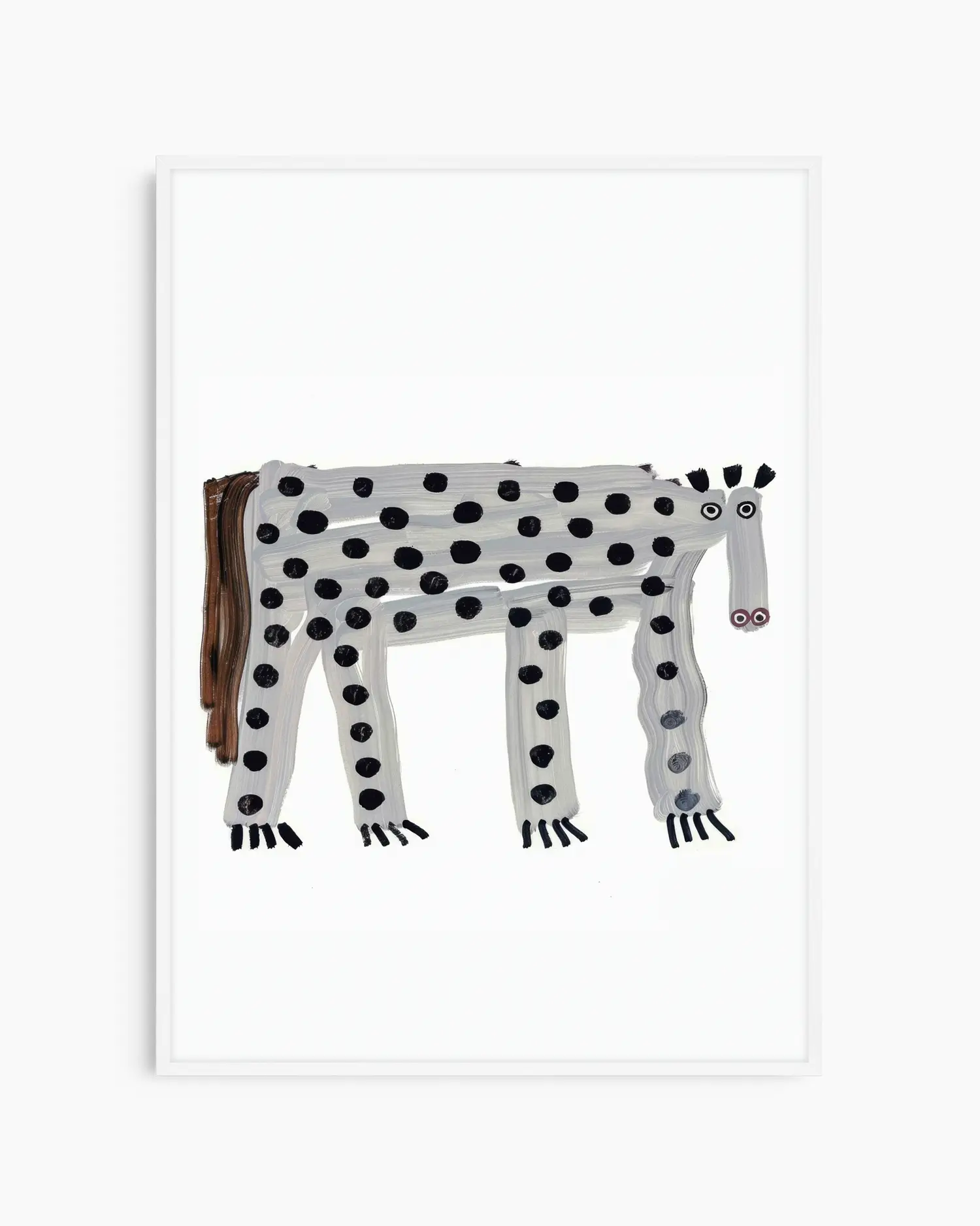 Illustration of a spotted animal on a white background