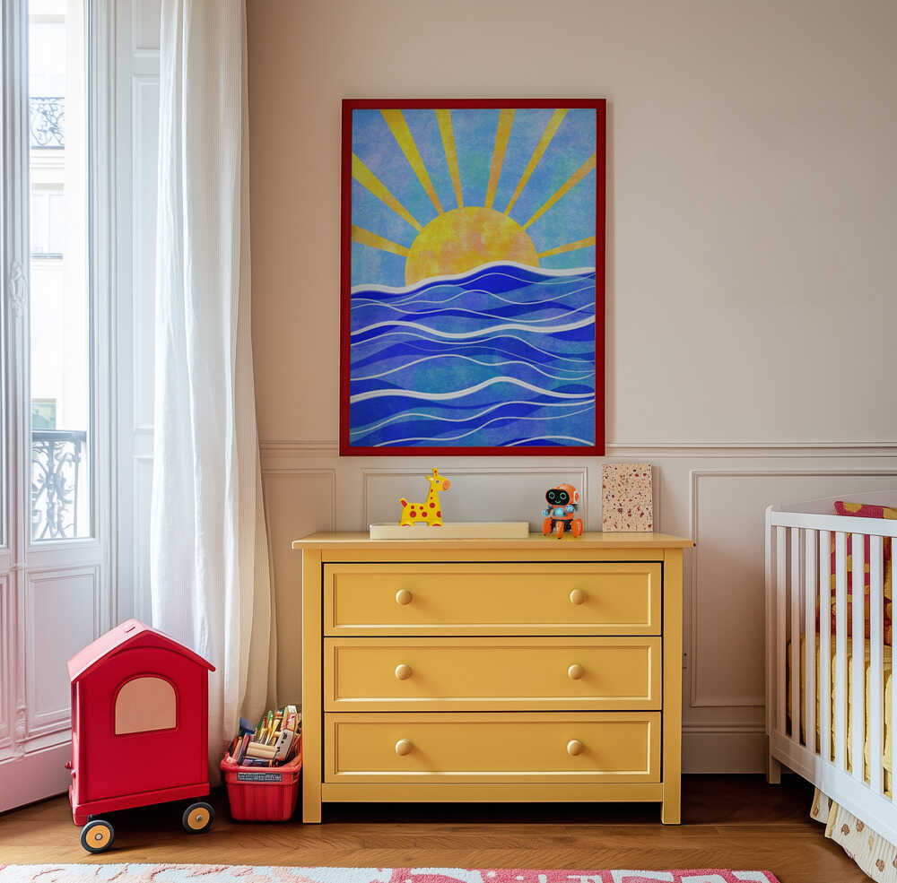 Meren Auringonlasku Juliste