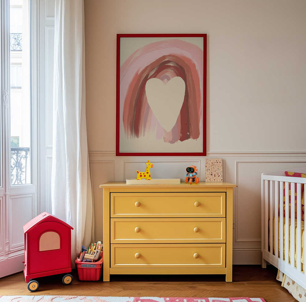 Sydämellinen Sateenkaari Juliste