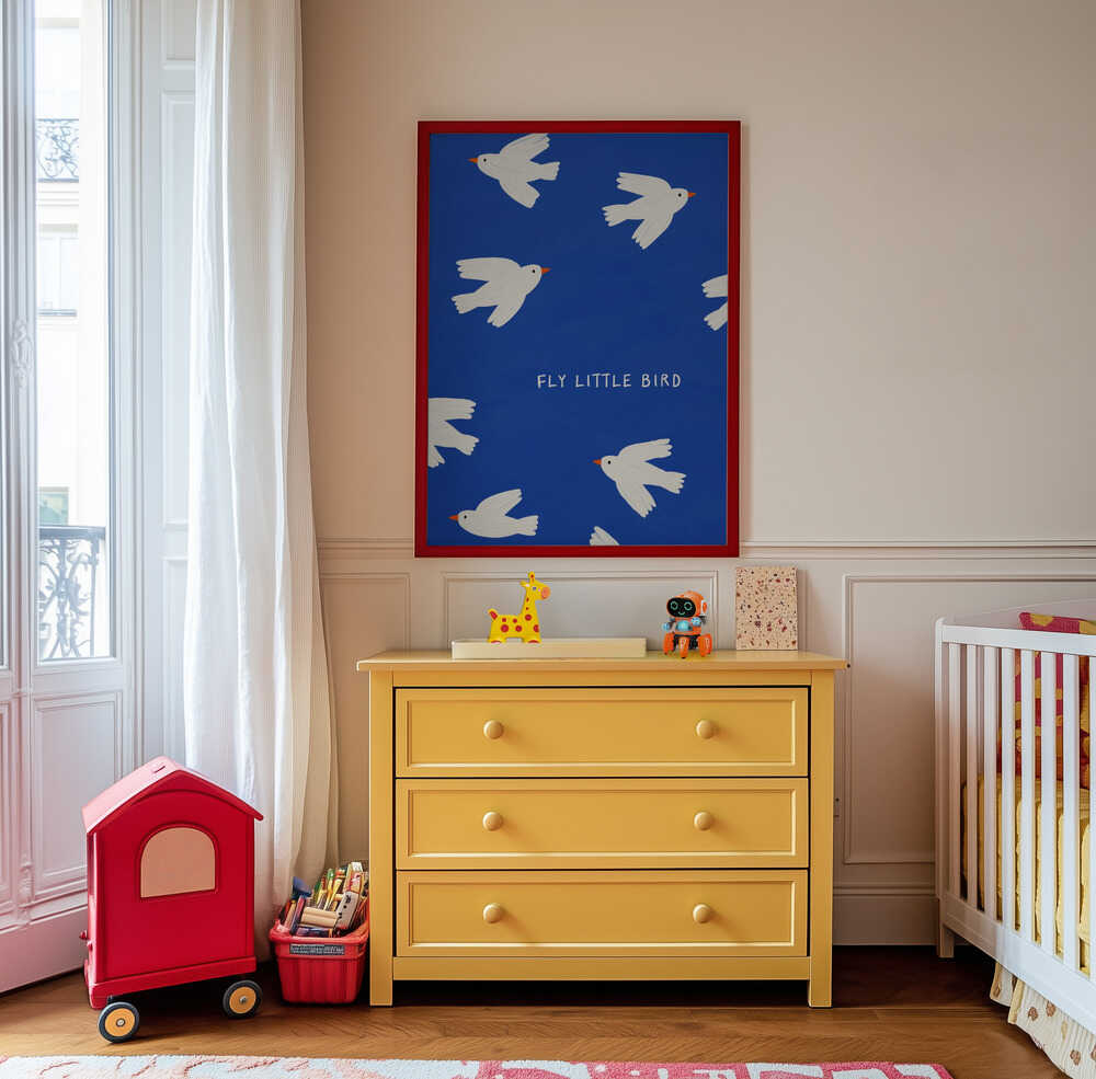 Lennä Pieni Lintu Juliste