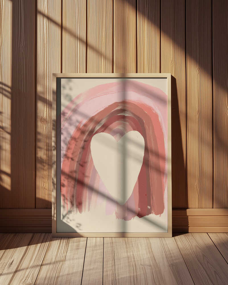 Sydämellinen Sateenkaari Juliste