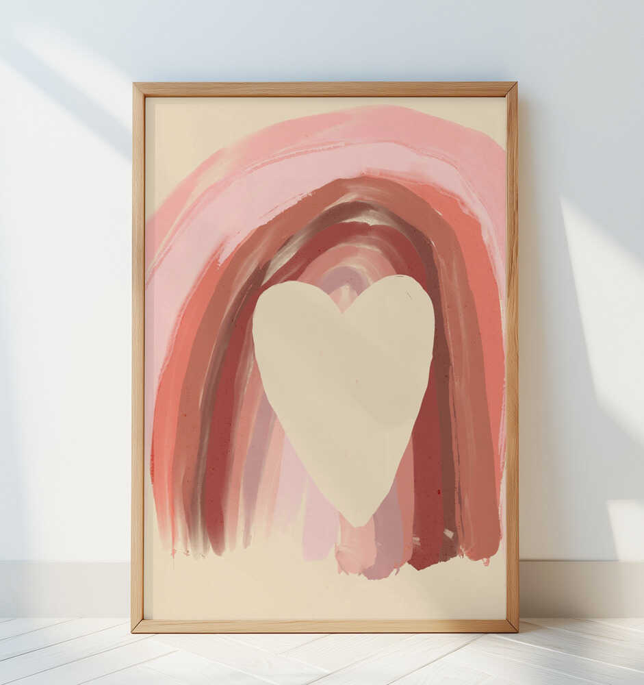 Sydämellinen Sateenkaari Juliste