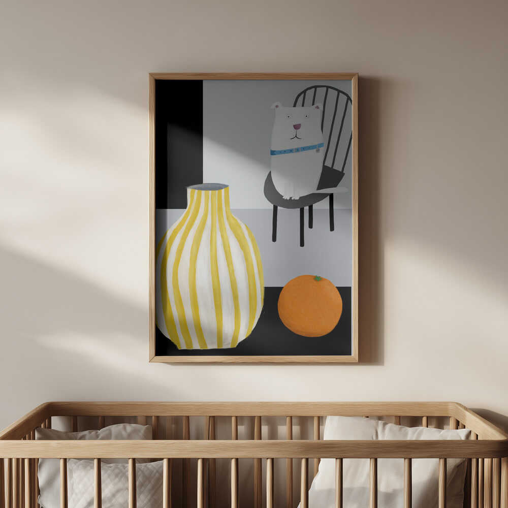 Hauska Valkoinen Koira Juliste