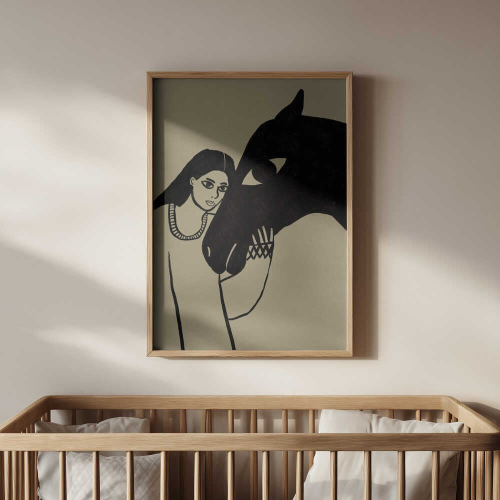 Nainen ja Hevonen Juliste